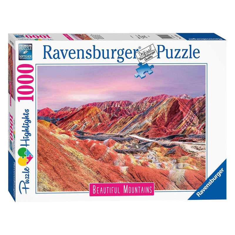 Load image into Gallery viewer, Ravensburger puzzel regenboogbergen, china, 1000st.