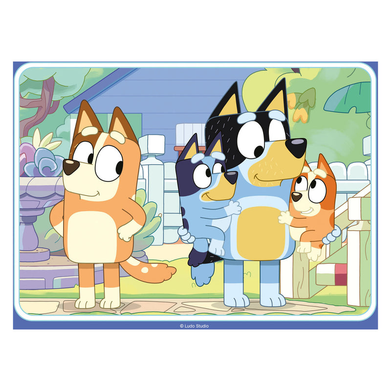 Afbeelding laden in galerijviewer, Ravensburger 4-in-1 puzzel bluey