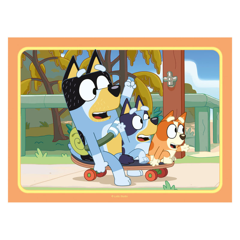 Afbeelding laden in galerijviewer, Ravensburger 4-in-1 puzzel bluey