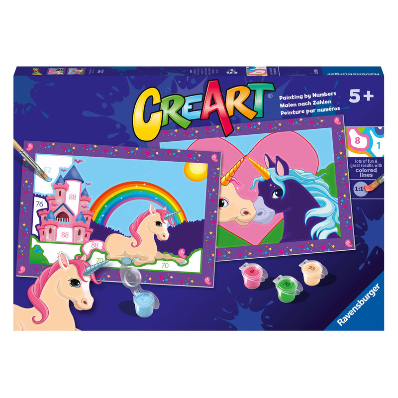 Load image into Gallery viewer, Ravensburger creart schilderen op nummer - magische eenhoorns