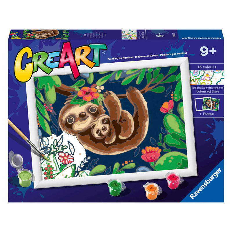 Load image into Gallery viewer, Ravensburger creart schilderen op nummer - schattige luiaards