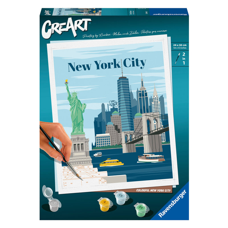 Load image into Gallery viewer, Ravensburger creart schilderen op nummer - kleurrijk new york