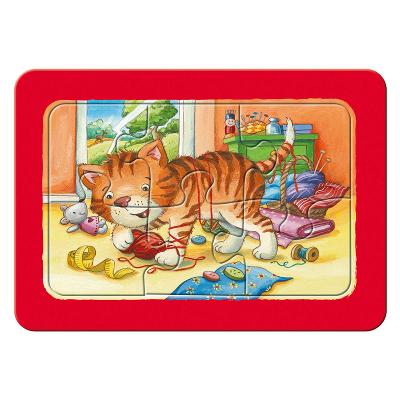 Load image into Gallery viewer, Ravensburger legpuzzel mijn dierenvriendjes, 3x6st.