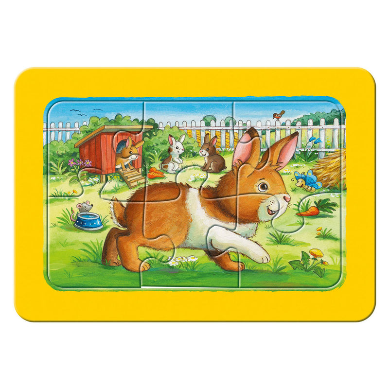 Load image into Gallery viewer, Ravensburger legpuzzel mijn dierenvriendjes, 3x6st.