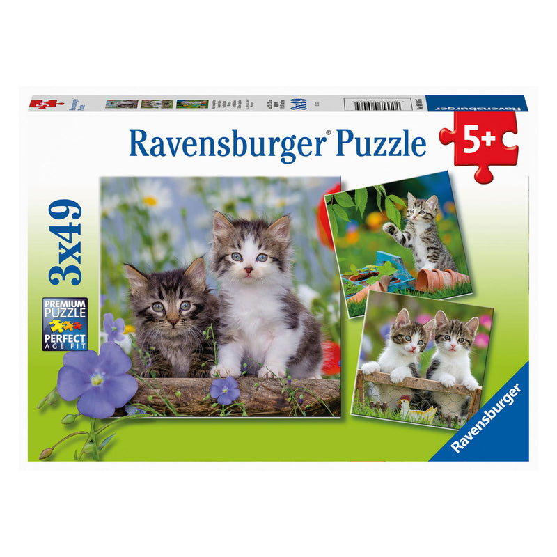 Load image into Gallery viewer, Ravensburger legpuzzel jonge katjes, 3x49st.