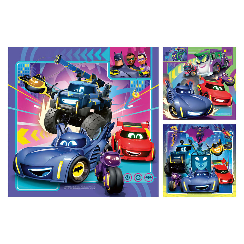 Load image into Gallery viewer, Ravensburger puzzel batwheels - drie puzzels - 49 stukjes - kinderpuzzel