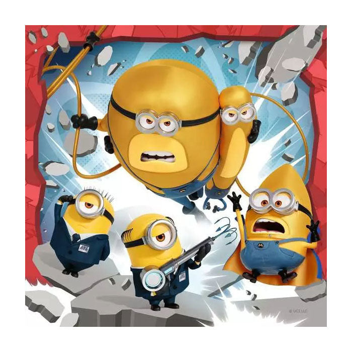 Load image into Gallery viewer, Ravensburger puzzel despicable me 4 - drie puzzels - 49 stukjes - kinderpuzzel