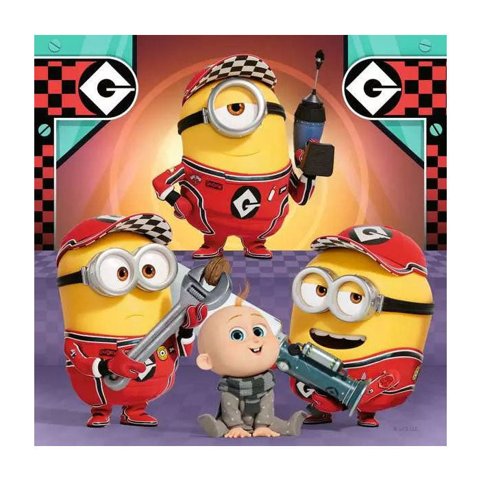 Load image into Gallery viewer, Ravensburger puzzel despicable me 4 - drie puzzels - 49 stukjes - kinderpuzzel