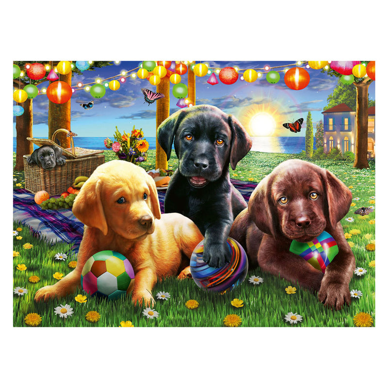 Load image into Gallery viewer, Ravensburger puzzel honden picknick - legpuzzel - 100 stukjes