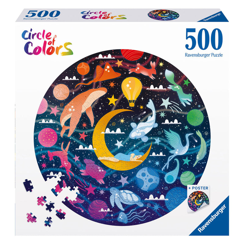 Load image into Gallery viewer, Ravensburger legpuzzel circle of colors dromen, 500st.