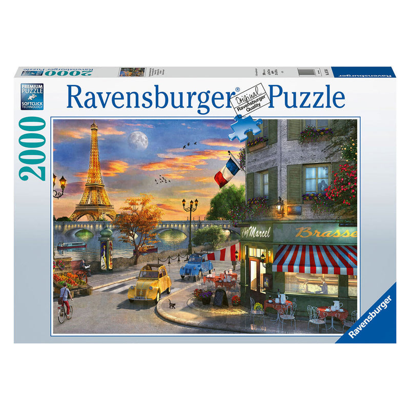 Load image into Gallery viewer, Ravensburger legpuzzel romantische avond in parijs, 2000st.