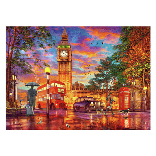 Load image into Gallery viewer, Ravensburger legpuzzel zonsondergang op parliament square, londen, 1000st.