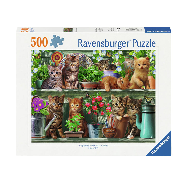 Load image into Gallery viewer, Ravensburger legpuzzel katjes in het rek, 500st.