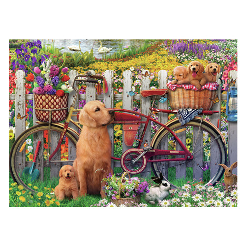 Load image into Gallery viewer, Ravensburger puzzel honden tuin - legpuzzel 500 stukjes dieren.