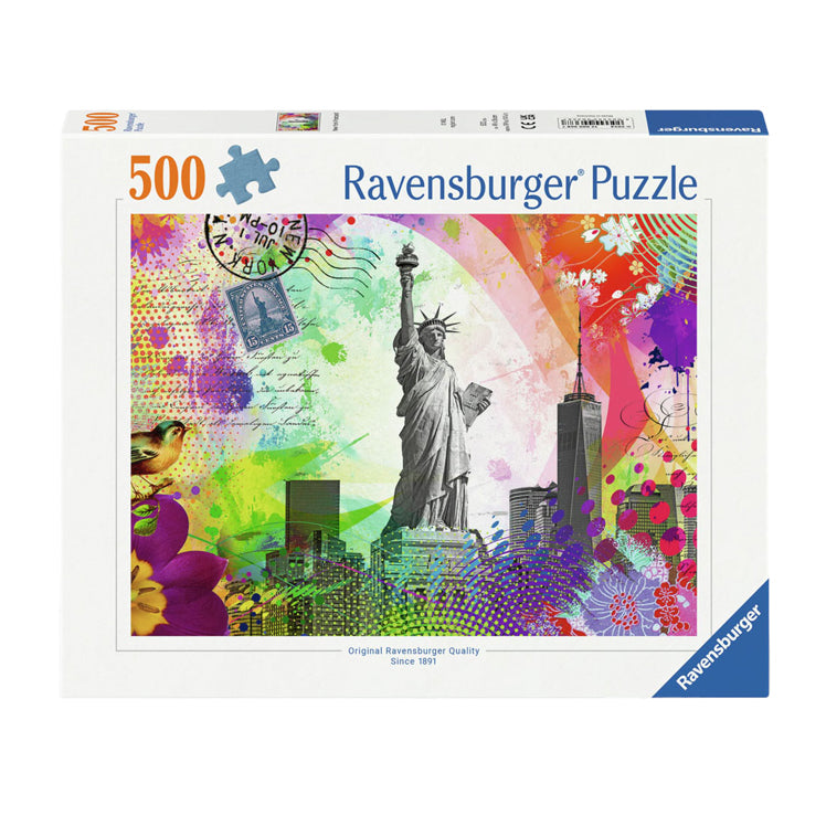 Load image into Gallery viewer, Ravensburger legpuzzel new york postcard, 500st.