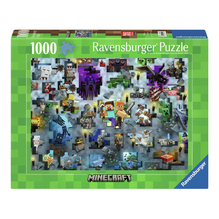 Load image into Gallery viewer, Ravensburger legpuzzel minecraft bendes, 1000st.