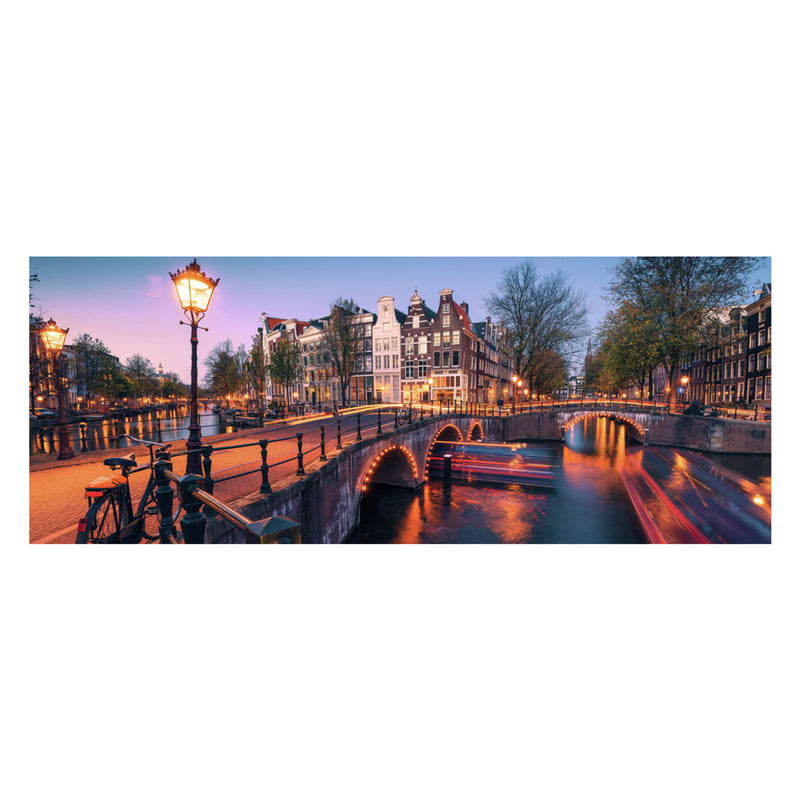 Load image into Gallery viewer, Ravensburger puzzel amsterdam by night - legpuzzel 1000 stukjes.