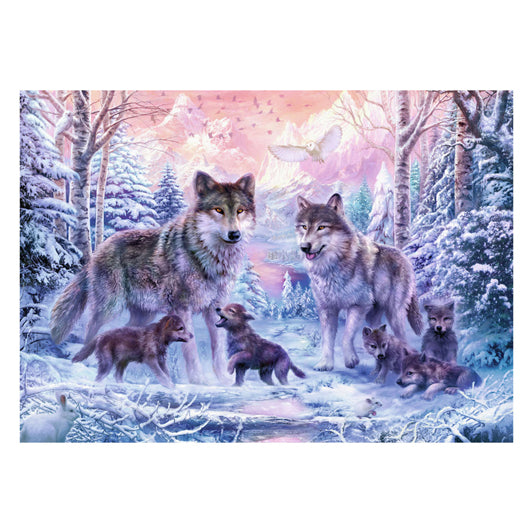 Load image into Gallery viewer, Ravensburger puzzel legpuzzel arctische wolven - 1000 stukjes dieren.