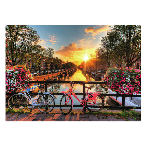 Load image into Gallery viewer, Ravensburger legpuzzel fietsen in amsterdam, 1000st.