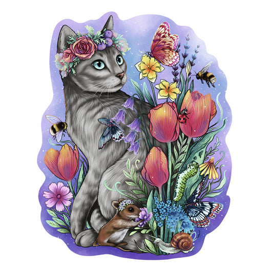 Load image into Gallery viewer, Ravensburger houten puzzel lovely cat - legpuzzel - 150 stukjes