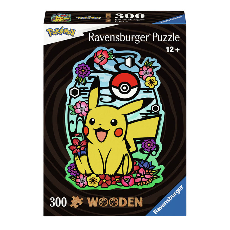 Load image into Gallery viewer, Ravensburger houten legpuzzel pokémon pikachu, 300st.