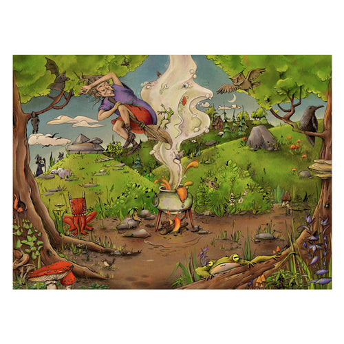 Load image into Gallery viewer, Ravensburger puzzel bij de bosheks - legpuzzel - 500 stukjes