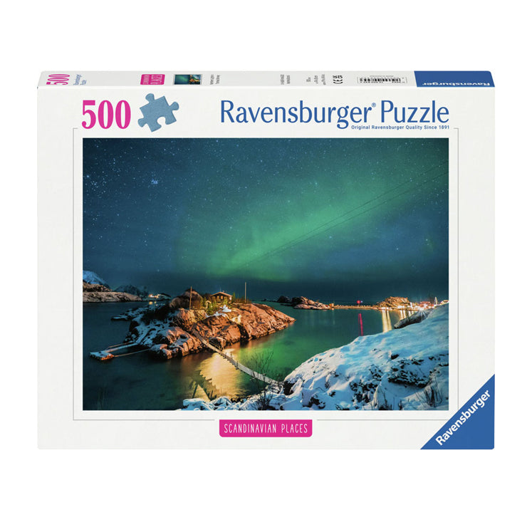 Load image into Gallery viewer, Ravensburger legpuzzel nordlichter ub.bergsfjord, 500st.