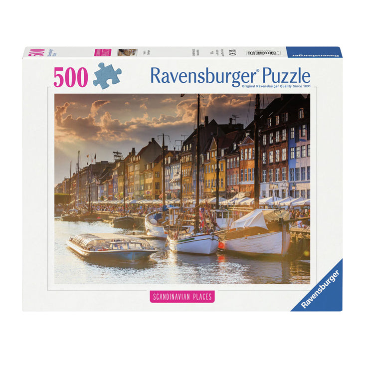 Load image into Gallery viewer, Ravensburger legpuzzel sonnenunt.in kopenhagen, 500st.