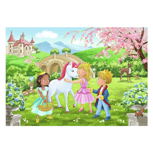 Load image into Gallery viewer, Ravensburger puzzel prince princess 2x12