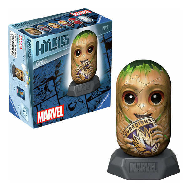 Load image into Gallery viewer, Ravensburger 3d puzzel hylkies marvel groot, 54st.