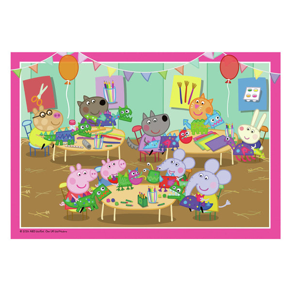 Load image into Gallery viewer, Ravensburger legpuzzel peppa pig, 2x12 st.