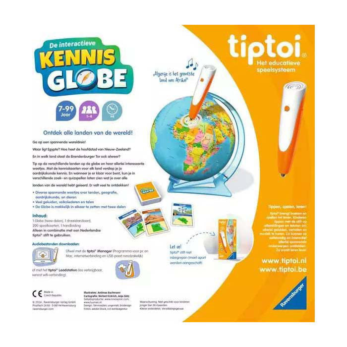 Load image into Gallery viewer, Tiptoi ® - de interactieve kennis globe - educatief speelgoed - wereldbol met geluid en informatie