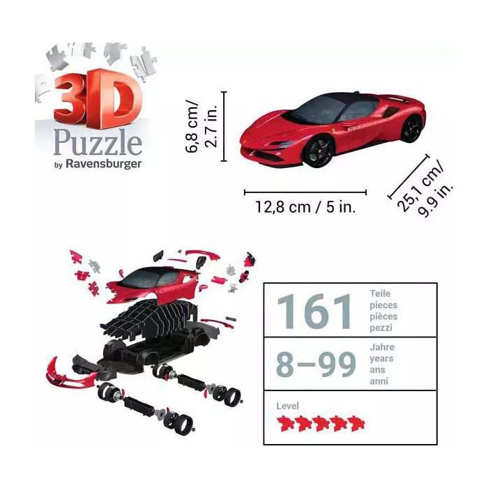 Load image into Gallery viewer, Ravensburger 3d puzzel ferrari sf 90 stradale, 108st.