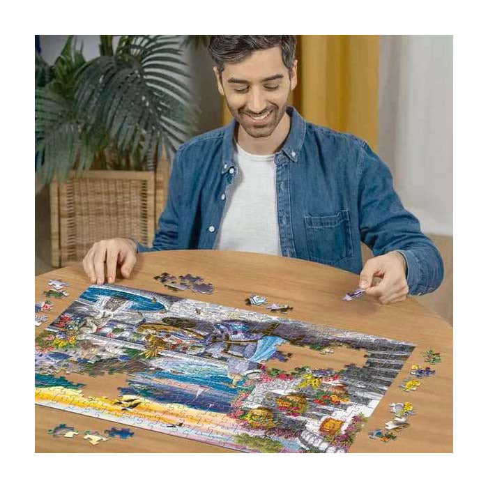 Load image into Gallery viewer, Ravensburger puzzel santorini sunset - legpuzzel - 300 large format stukjes