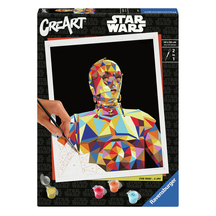 Load image into Gallery viewer, Ravensburger creart schilderen op nummer - star wars - c-3po