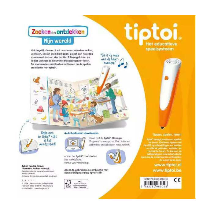 Load image into Gallery viewer, Ravensburger tiptoi boek zoeken en ontdekken: mijn wereld