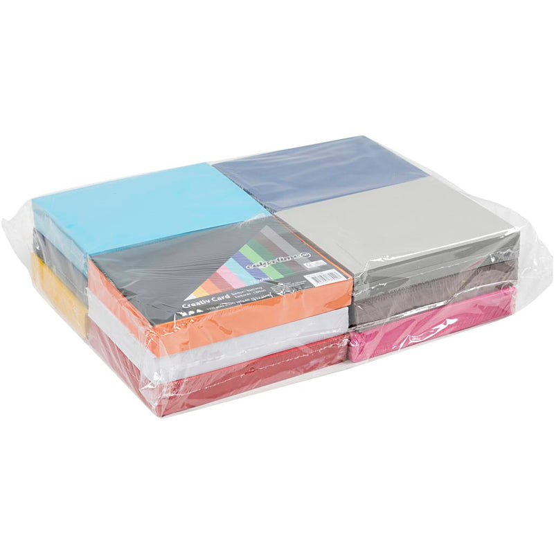 Afbeelding laden in galerijviewer, Https: www.cchobby.nl gekleurd-karton-a6-vel-105x148-mm-180-gr-diverse-kleuren-12x100-vel-1-doos