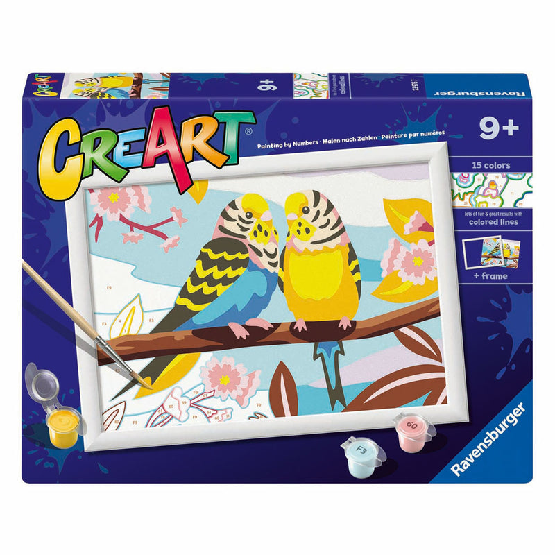 Load image into Gallery viewer, Ravensburger creart schilderen op nummer - papegaaien