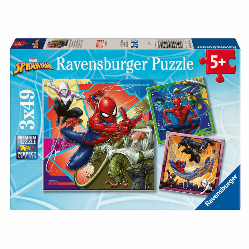 Load image into Gallery viewer, Ravensburger legpuzzel spiderman, 3x49st.