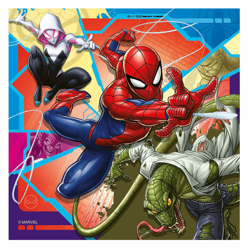 Load image into Gallery viewer, Ravensburger legpuzzel spiderman, 3x49st.