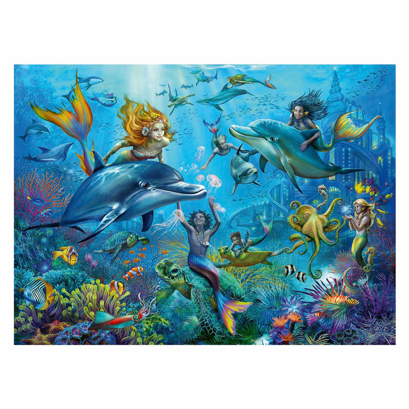 Load image into Gallery viewer, Ravensburger puzzel mermaid - legpuzzel - 100 xxl stukjes