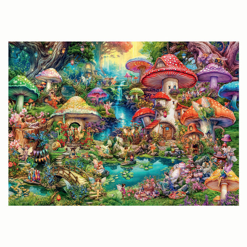 Load image into Gallery viewer, Ravensburger legpuzzel merry mushroom village, 1000st.