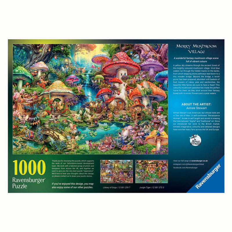 Load image into Gallery viewer, Ravensburger legpuzzel merry mushroom village, 1000st.