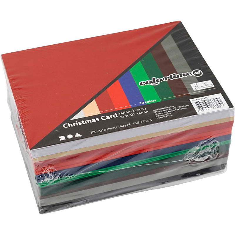 Afbeelding laden in galerijviewer, Https: www.cchobby.nl kerst-karton-a6-vel-105x148-mm-180-gr-diverse-kleuren-300-div-vellen-1-doos