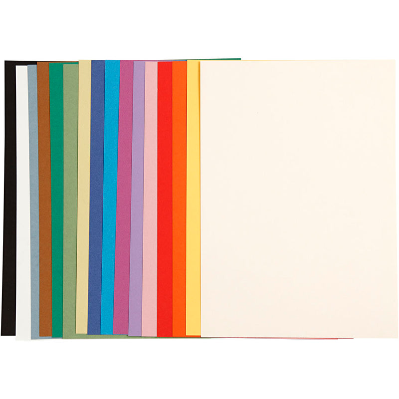 Afbeelding laden in galerijviewer, Https: www.cchobby.nl frans-karton-a4-vel-210x297-mm-160-gr-diverse-kleuren-16-div-vellen-1-doos