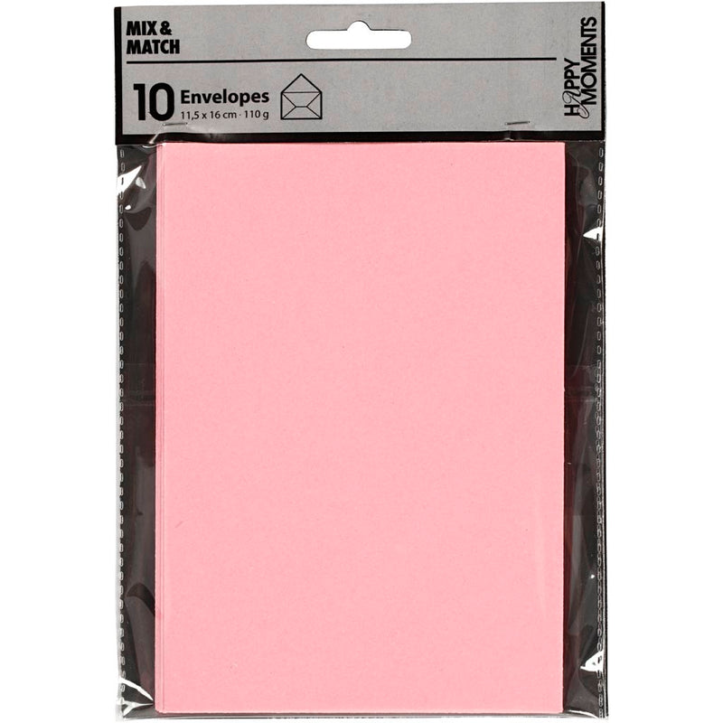 Load image into Gallery viewer, Https: www.cchobby.nl enveloppen-afmeting-envelop-11-5x16-cm-110-lichtrood-10-stuk-1-doos