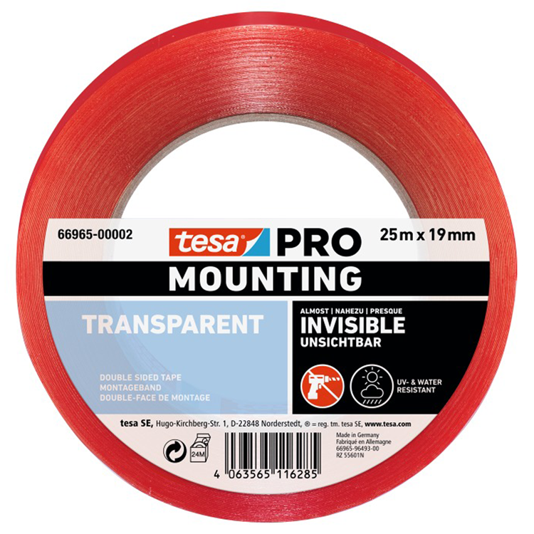 Load image into Gallery viewer, Tesa professional tesa montagetape montagepro transparant 66965 25 m x 19 mm - 6696...