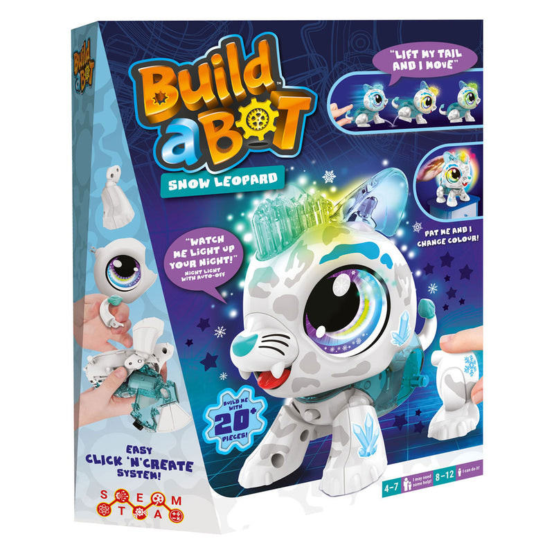 Load image into Gallery viewer, Goliath Build a Bot Lights Sneeuw Luipaard Interactieve Robot