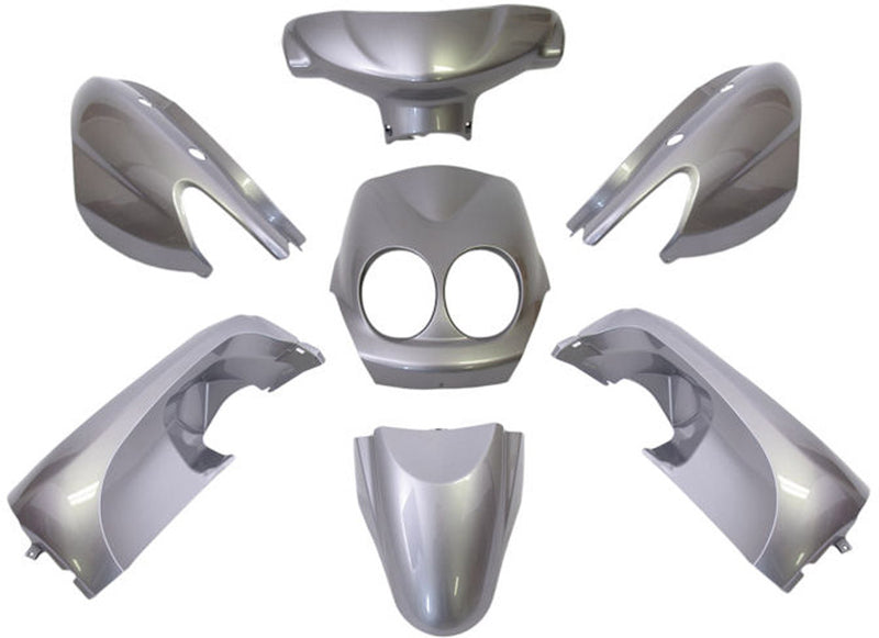 Load image into Gallery viewer, Edge plaatset 9-delig voor yamaha neo's - vanaf bouwjaar 2008 tot 2011 - 2 en 4 takt model - metallic zilver