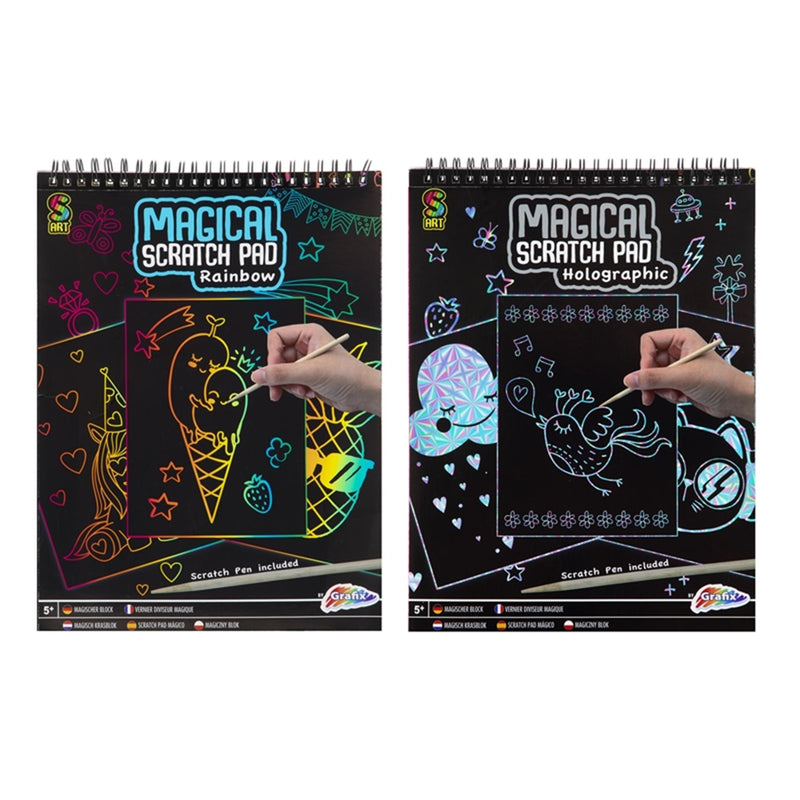Load image into Gallery viewer, Grafix magisch krasboek a4 20 vel + pen